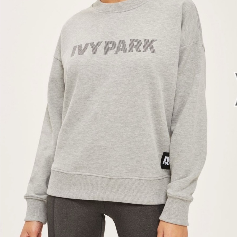 Ivy Park Flat Barcode Sweatshirt Medium Gray